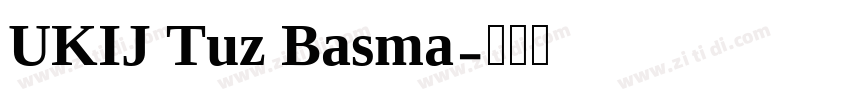 UKIJ Tuz Basma字体转换